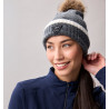 Gorro com pompom Horseware AA Monogram - Preto