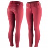 Calça Thermo Grand Prix Horze com fundo de silicone para mulher - Vermelho profundo