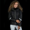 Parka impermeável feminina Norola Flags & Cup - Preto