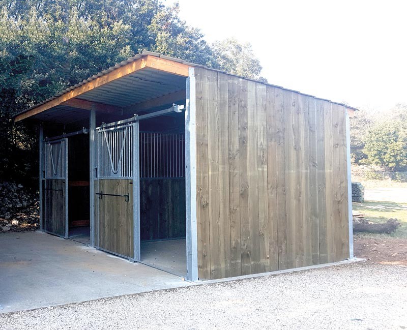 Extensão abrigo de pasto inclinação simples La Gée Extensão abrigo de pasto inclinação simples La Gée