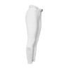 Calça slim fit feminina Equestro Ridertechnology full grip - Branco