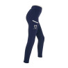 Leggings infantil com decorações perfuradas - Blazer marinho / branco
