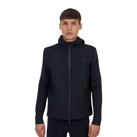 Camisola técnica masculina Equestro Ridertechnology com capuz