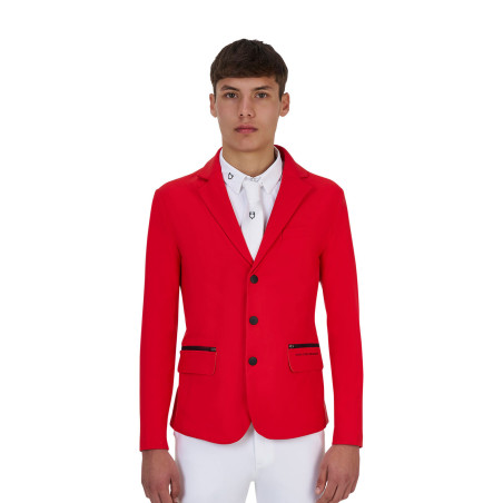 Casaco de concurso masculino Equestro Ridertechnology costuras seladas a quente