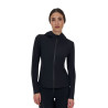 Moletom técnico feminino Equestro Ridertechnology com capuz - Preto