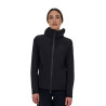 Casaco softshell feminino Equestro Ridertechnology impermeável com zíper - Preto
