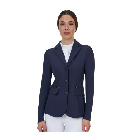 Casaco de competição feminino Equestro Ridertechnology com costuras seladas a quente