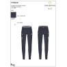 Leggings femininos com decorações perfuradas - Blazer marinho
