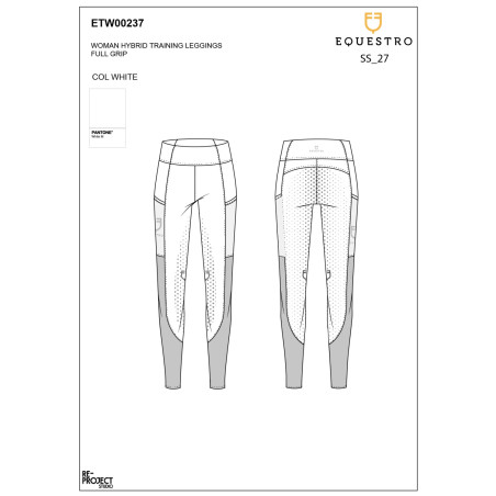Leggings feminino full grip com inserções perfuradas