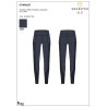 Leggings feminino full grip com inserções perfuradas - Blazer marinho