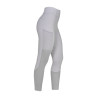Leggings feminino full grip com inserções perfuradas - Névoa do porto