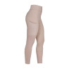 Leggings feminino full grip com inserções perfuradas - Oxford bronzeado