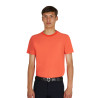 T-shirt de treino masculina em tecido técnico com microfuros - Tomate cereja