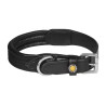 Coleira para cães em cordura - Preto / preto