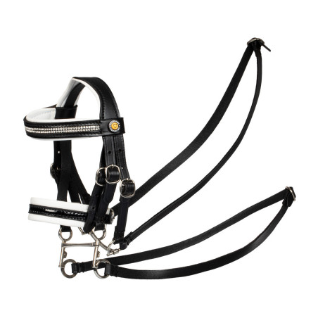 Bridão para cavalo de brinquedo com acolchoamento branco Rock Sheet