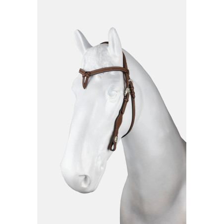 Futurity bridão tipo western cabresto atado com conchos