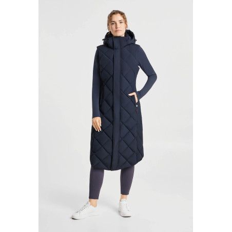 Colete acolchoado longo feminino Gem Waxy B Vertigo