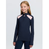 Roupa interior de malha Mia LeMieux Young Rider de mangas compridas - Marinho