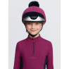 Gorro com pompom removível LeMieux Clássico - Amora-preta