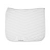 Almofada de sela de dressage White Fair com cristais gun metal Montar - Branco