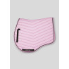Sangle de saut blanche avec cristaux canon Montar - Rosa chiclete
