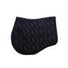 Almofada de sela de salto Nougat Brown com cristais Montar - Preto