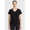 T-shirt Harcour Aquila mangas curtas mulher França - Preto