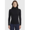 Christina Pull Gola Alta Harcour - Preto