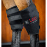 Guêtres de terapia por luz vermelha LED para curvilhões Horseware® Par - Preto / preto