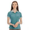 Polo Tech Horseware mulher - Verde zimbro