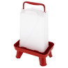 Bebedouro de plástico com pés - Vermelho / branco