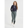 Calça de equitação Horze Evelyn com fundo integral feminino - Verde bálsamo