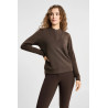 Suéter funcional feminino Kareina mulher - Café turco