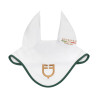 Cuffietta em tecido técnico Equestro X Fise 100 - Branco / verde sálvia profundo