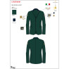 Casaco de homem para concurso três botões Equestro X Fise 100 - Verde sálvia profundo / floresta azul