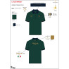 Polo feminino de treino três botões Equestro X Fise 100 mulher - Verde sálvia profundo / floresta azul