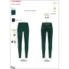 Leggings femininas slim fit full grip Equestro X Fise 100 mulher - Verde sálvia profundo / floresta azul