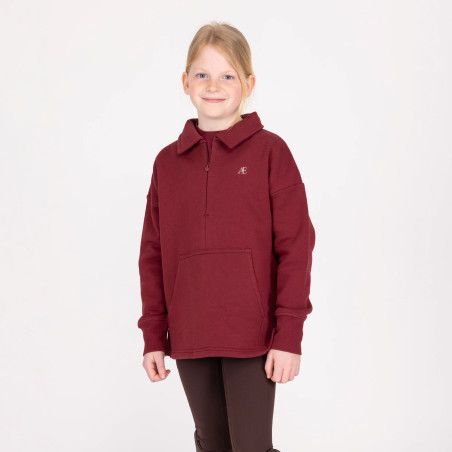 Sweatshirt Aubrion Equestrian Quarter Zip Young Rider