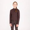 Camisola térmica de manga comprida de inverno Aubrion Equestrian jovem cavaleiro - Espresso