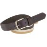 Cinto Covalliero AH26 - Chocolate ao leite / branco / bege