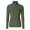 Camisola Active de Gola Alta AH26 Mulher - Verde floresta