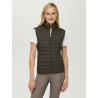 Colete acolchoado sem mangas Tommy Hilfiger Equestrian Serano para mulher - Camuflado verde