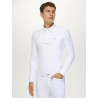 Camisa de competição masculina Wilson Tommy Hilfiger Equestrian homem - Branco óptico