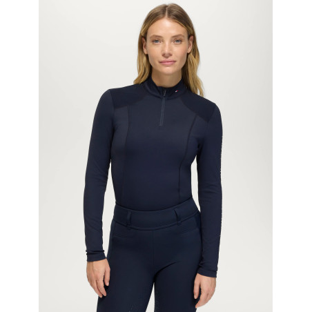 Echo Women 1/4 Zip Base Layer Tommy Hilfiger Equestrian