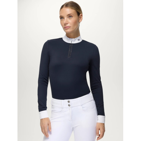 Camisa de Apresentação Feminina com Strass Monica Tommy Hilfiger Equestrian mulher
