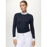 Camisa de Apresentação Feminina com Strass Monica Tommy Hilfiger Equestrian mulher - Céu do deserto