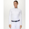 Camisa de Apresentação Feminina com Strass Monica Tommy Hilfiger Equestrian mulher - Branco óptico