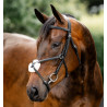 Bridle Grackle em forma de 8 Horseware muserola cruzada - Preto