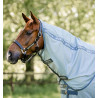 Protetor de pescoço anti-moscas Horseware Amigo Bug Rug - Azul mesclado / azul / prata