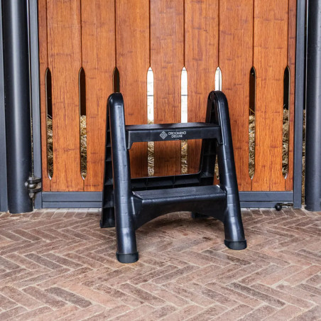 Escadote dobrável preto 60 cm